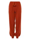 Eres Cuffed Drawstring Track Pants In Brown