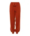 Eres Cuffed Drawstring Track Pants In Orange