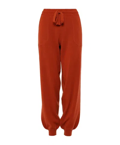 Eres Cuffed Drawstring Track Pants In Orange
