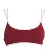 Eres Cut-out Iman Bikini Top In Red