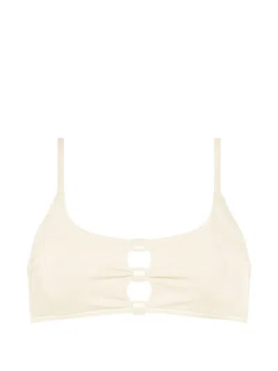 Eres Cutout Bloom Bikini Top In Neutral