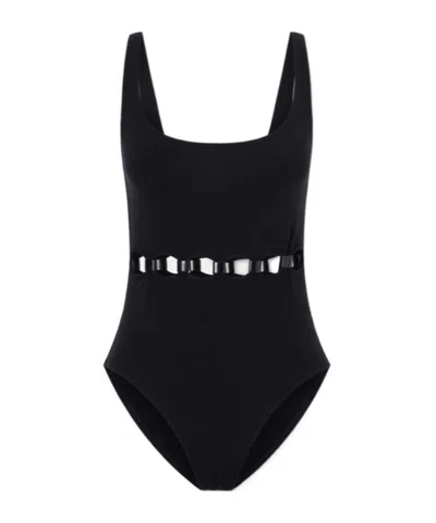 Eres Cutout Embellished Swimsuit In Black