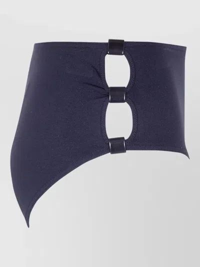Eres Cycle High Waist Asymmetric Bikini Bottom In Blue