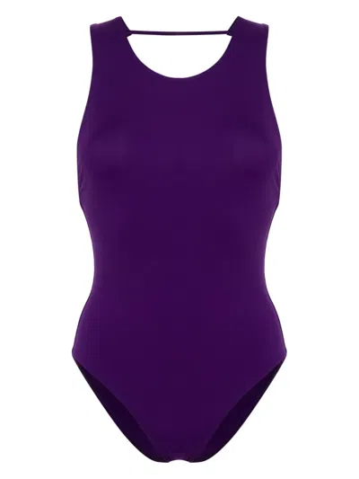 Eres Dance Open-back Swimsuit In Purple