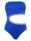 Eres Dancing One-piece Bustier Swimsuit In Blue