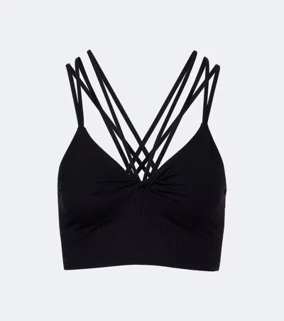 Eres Danica Ribbed-knit Sports Bra In Black