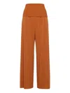 Eres Dao High-waisted Trousers In Brown