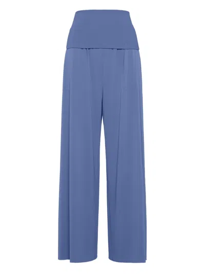 Eres Dao Wide-leg Trousers In 蓝色