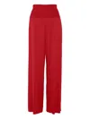Eres Dao Wide High-waisted Trousers In Red