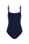 Eres Dark Blue Stretch Nylon Cotier Swimsuit In Blue