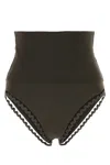 Eres Stretch Nylon Bikini Bottom With Scalloped Trim
