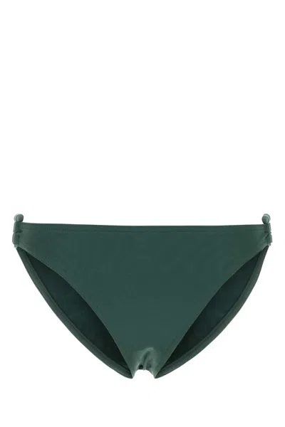Eres Dark Green Stretch Nylon Clutch Bikini Bottom