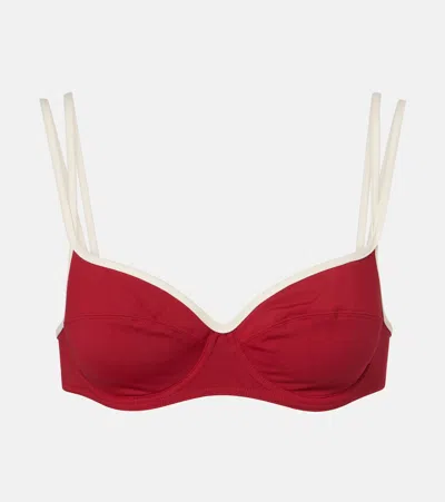 Eres Dayle Bikini Top In Red