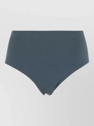 Eres Deep V Neck High Waist Bikini Set In Blue