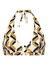 Eres Dimension Geometric-print Triangle Bikini Top In Multi