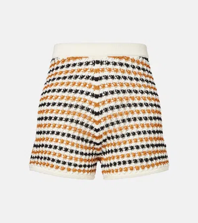 ERES DISCO OPEN-KNIT COTTON-BLEND SHORTS