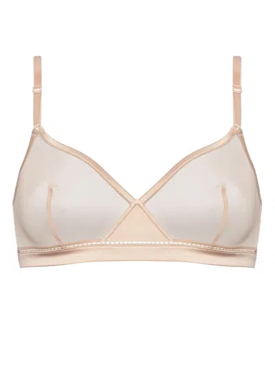Eres Diva Wireless Triangle Bra In Neutrals