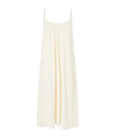 Eres Confidentielle Draped Silk And Cotton-blend Coverup In Neutral