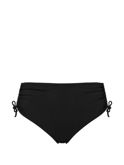 Eres Drawstring Mid-rise Bikini Briefs In Black