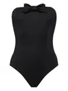 Eres Schulterfreier Dresscode Badeanzug Mit Schleifendetail In Black