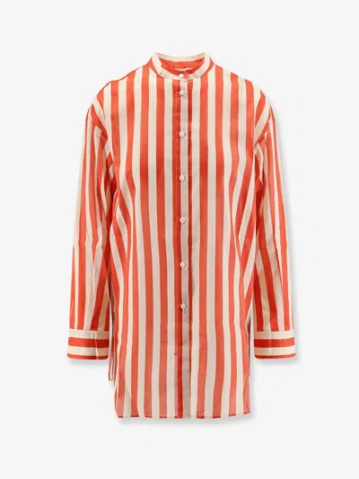 Eres Duetto Cotton Shirt In Orange