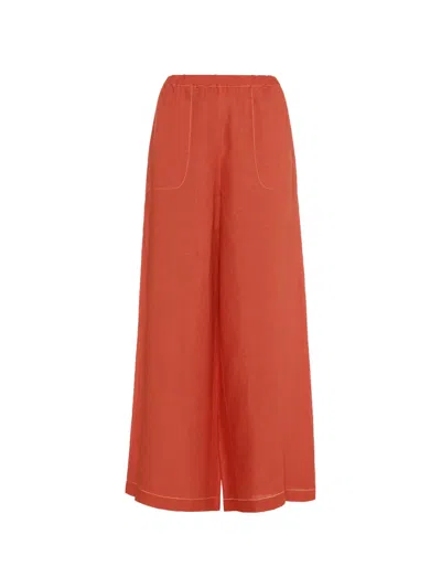 Eres Éblouissant Palazzo Pants In Orange