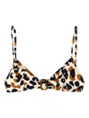 Eres Ecailles Polka-dot Buckle Bikini Top In Neutral