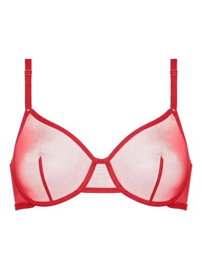 Eres Eden Tonique Mesh Full-cup Bra In Red