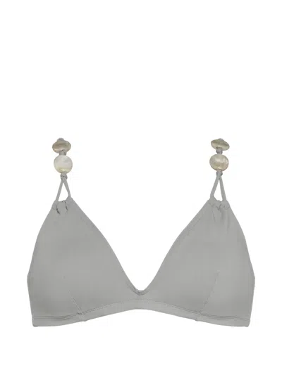 Eres Edina Full-cup Bikini Top In Gray