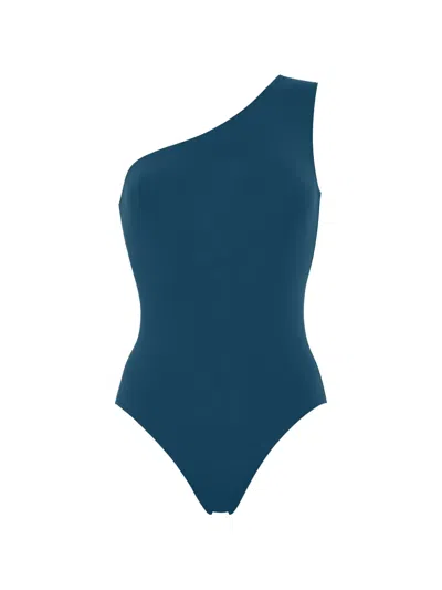 Eres Effigie One-shoulder Swimsuit In Blue