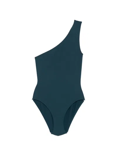 Eres Effigie One-shoulder Swimsuit In Blue