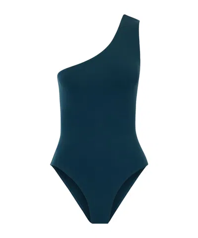 Eres Effigie One-shoulder Swimsuit In Blue