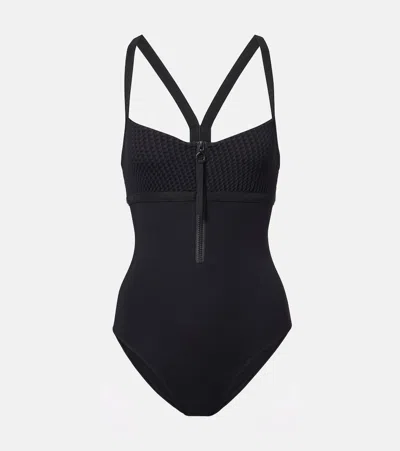 Eres Egeria Jacquard Swimsuit In Black