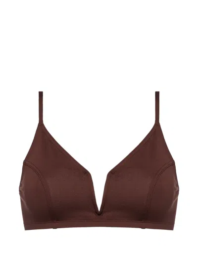 Eres Elancée Triangle Bikini Top In Brown