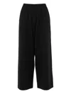 Eres Elasticated Pleated Trousers In Black