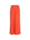 Eres Elasticated-waist Linen Trousers In Orange
