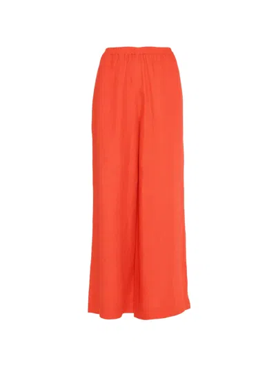 Eres Elasticated-waist Trousers In Red