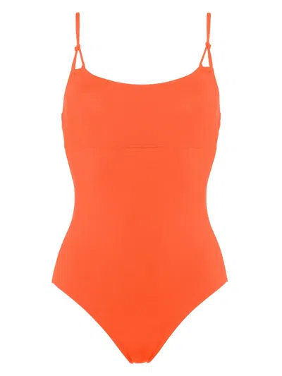 Eres Electro Round-neck Swimsuit In Orange