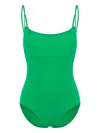 Eres Electro Scoop-neck Swimsuit In Green