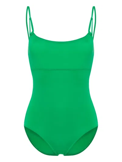 Eres Electro Scoop-neck Swimsuit In Green