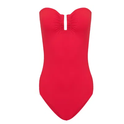 Eres Elegant One Piece Swimsuit In Red