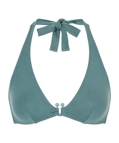 Eres Embellished Halterneck Bikini Top In No