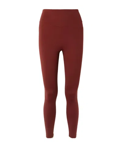 Eres Embroidered Stretch-jersey Leggings In Red
