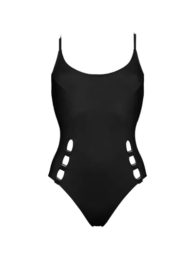 Eres Endless Cut-out Swimsuit In Black