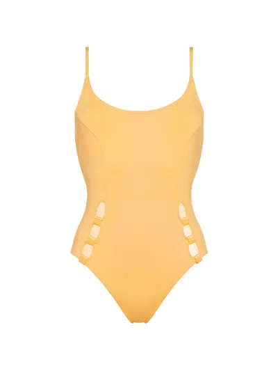 Eres Endless Cut-out Swimsuit In Yellow