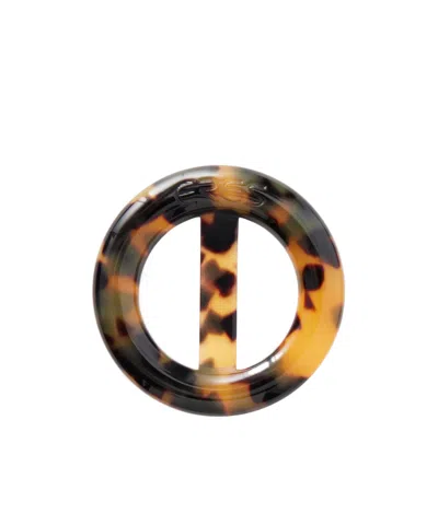 Eres Enea Tortoiseshell Acetate Buckle In Brown