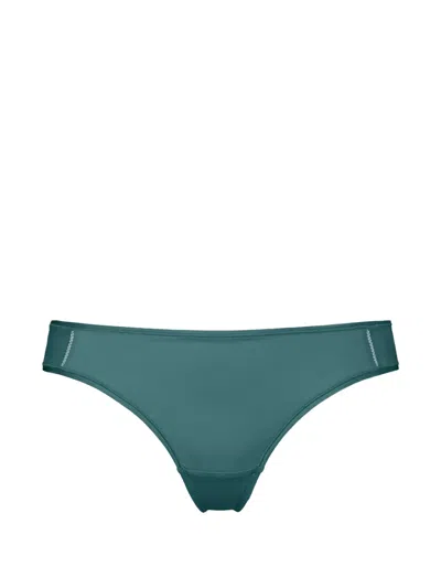 Eres Enora Soyeuse Contrast-stitch Briefs In Blue