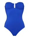 Eres Cassiopee Strapless U-hardware One-piece Swimsuit In Medium Wash