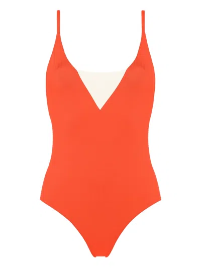 Eres Entrevue One-piece Swimsuit In Orange