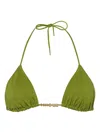 Eres Éphémère Triangle Bikini Top In Green
